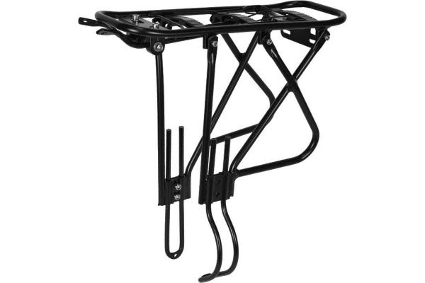 Багажник HX-Y670 24"-28",для дисковых тормозов, алюминий, с защитой для сумок, черный Багажник HX-Y670 24"-28",для дисковых тормозов, алюминий, с защитой для сумок, черный